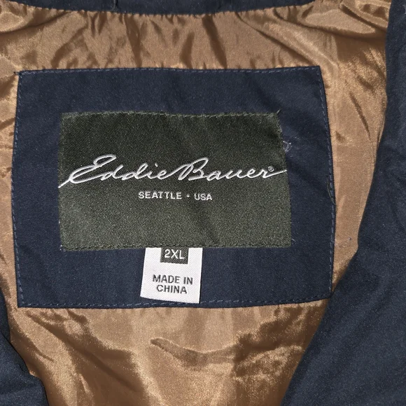 Eddie Bauer Dark Blue Quilted Vest - Picture 6 of 10